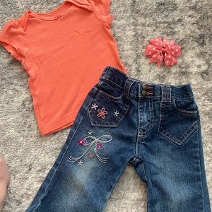 Carters & Faded Glory Baby Girl Outfit
